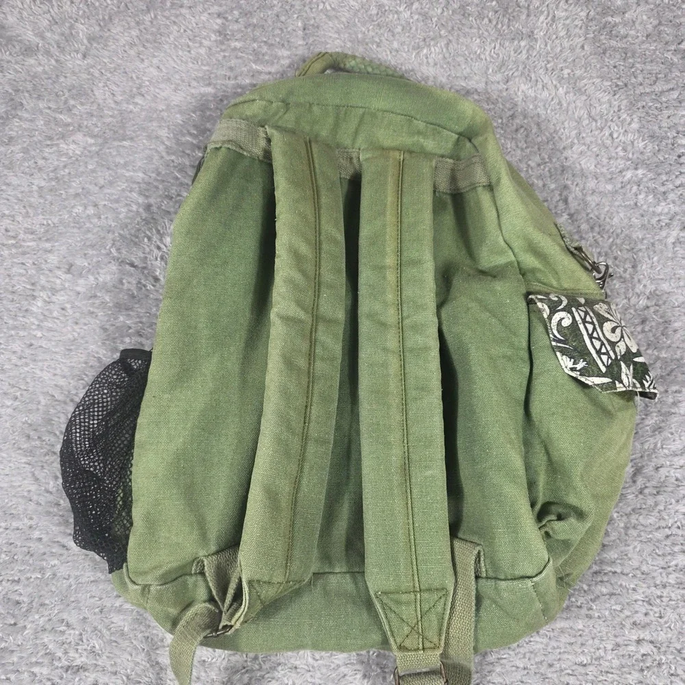 Walt‎ Disney World Kids Backpack Green Tropical Hibiscus Surf Lizard 15in